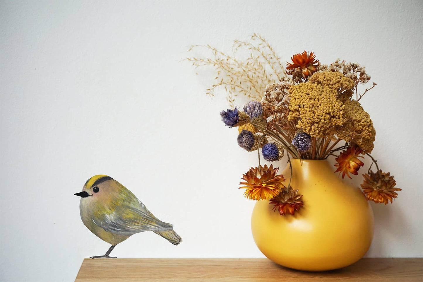 Muursticker Goudhaantje