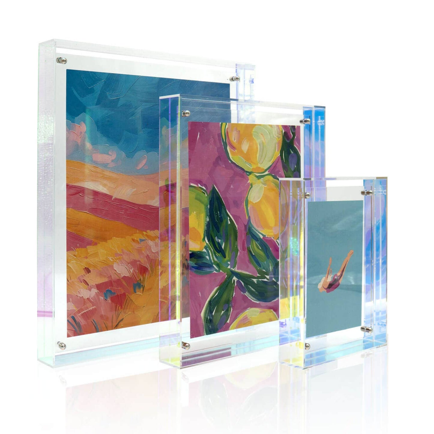 Wissellijst / fotolijst - 24 x 30 cm - helder-rainbow