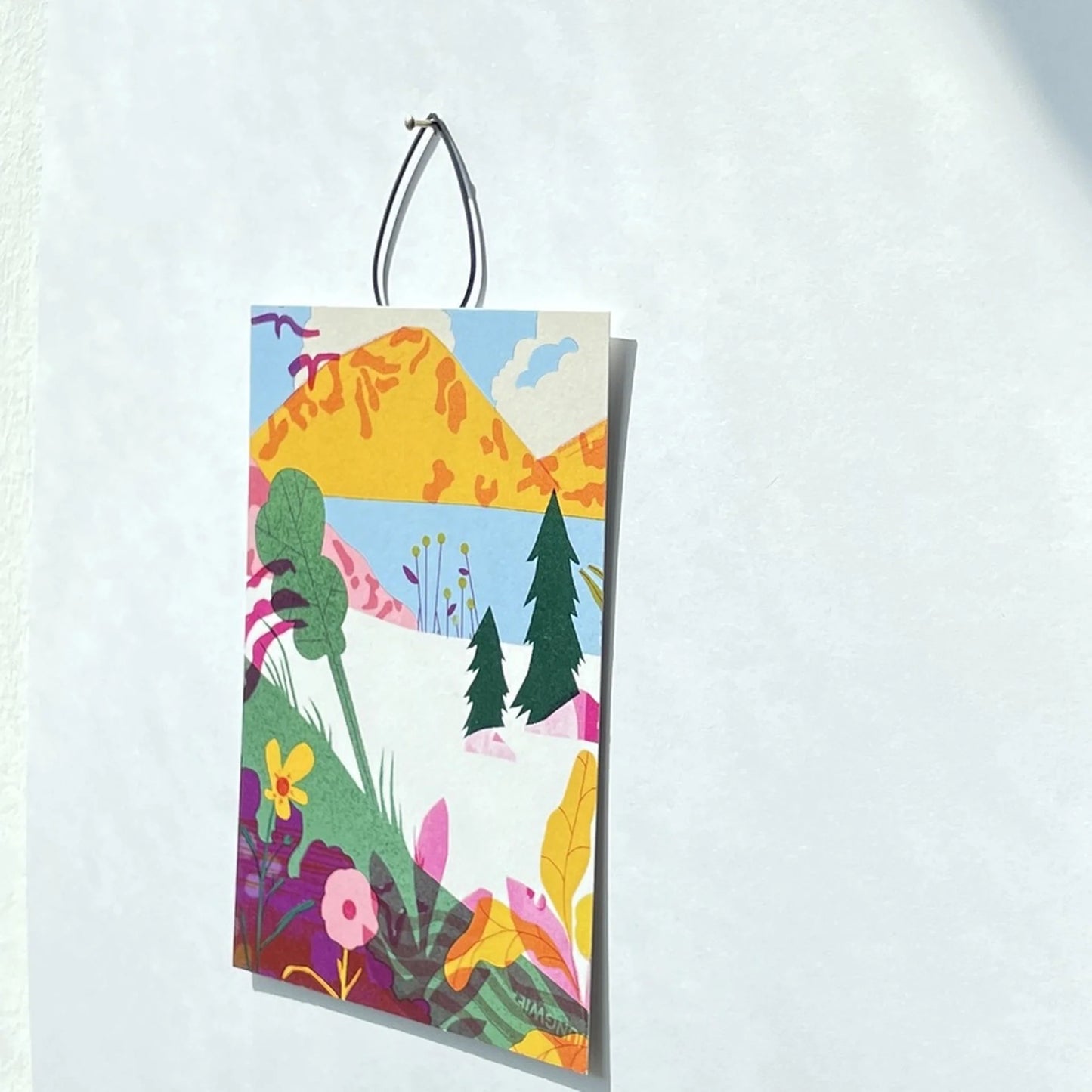 Hanger voor het ophangen van ansichtkaarten / foto's – grote druppel - woondecoratie