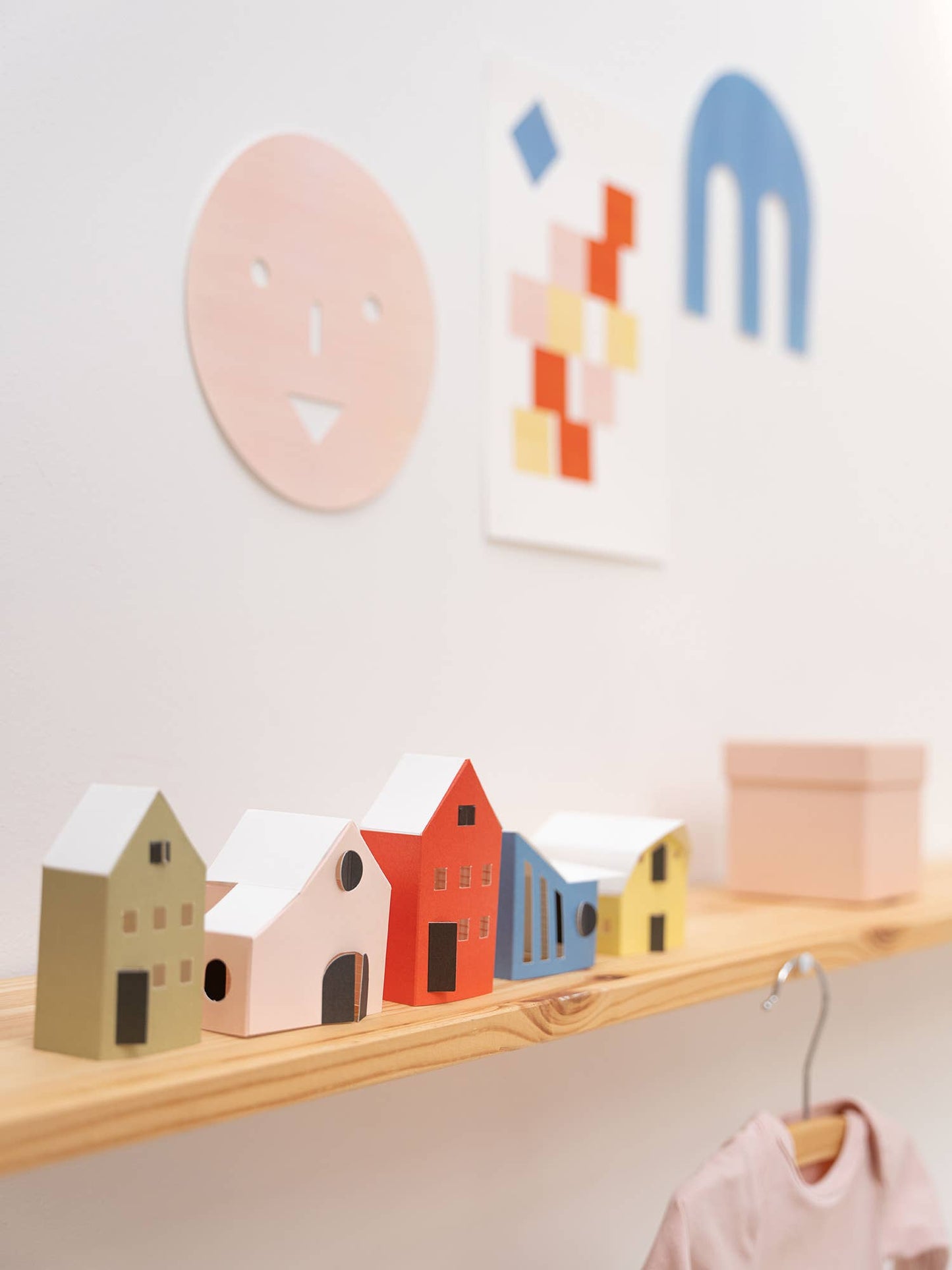 NOOK papieren tiny houses - bright, set van 5 