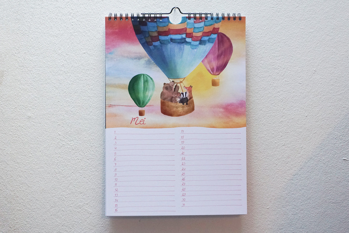 Verjaardags kalender - Onderweg met vos