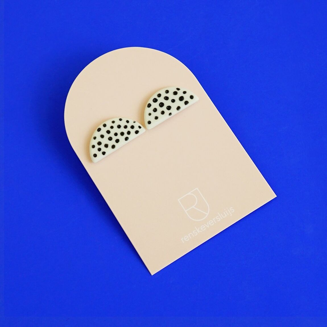 Oorbellen porselein ‘mezzo’ - dots