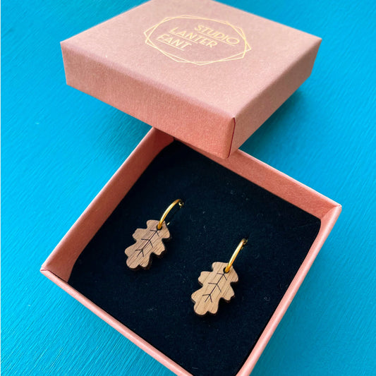 Eikenblad Oorbellen - klein