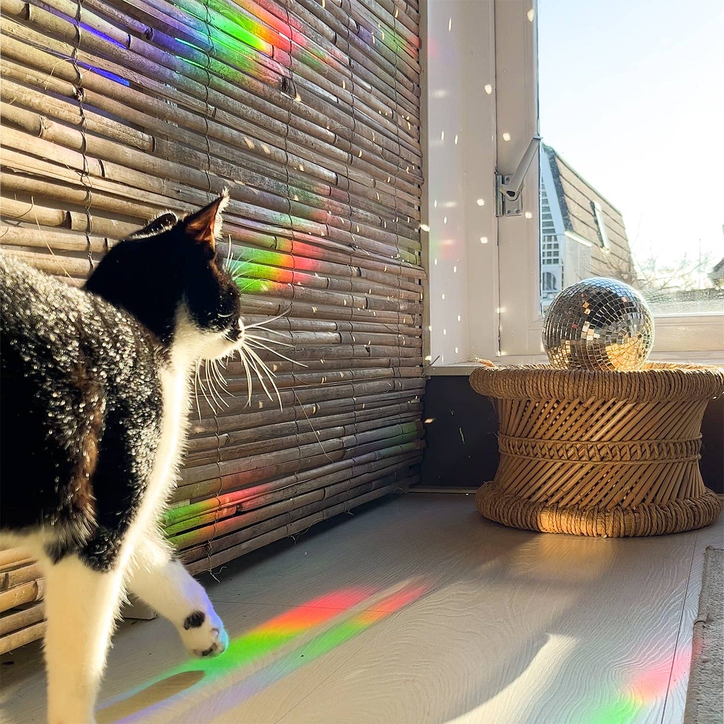 Regenboogmaker Sticker – Vrolijke wolk 🌈