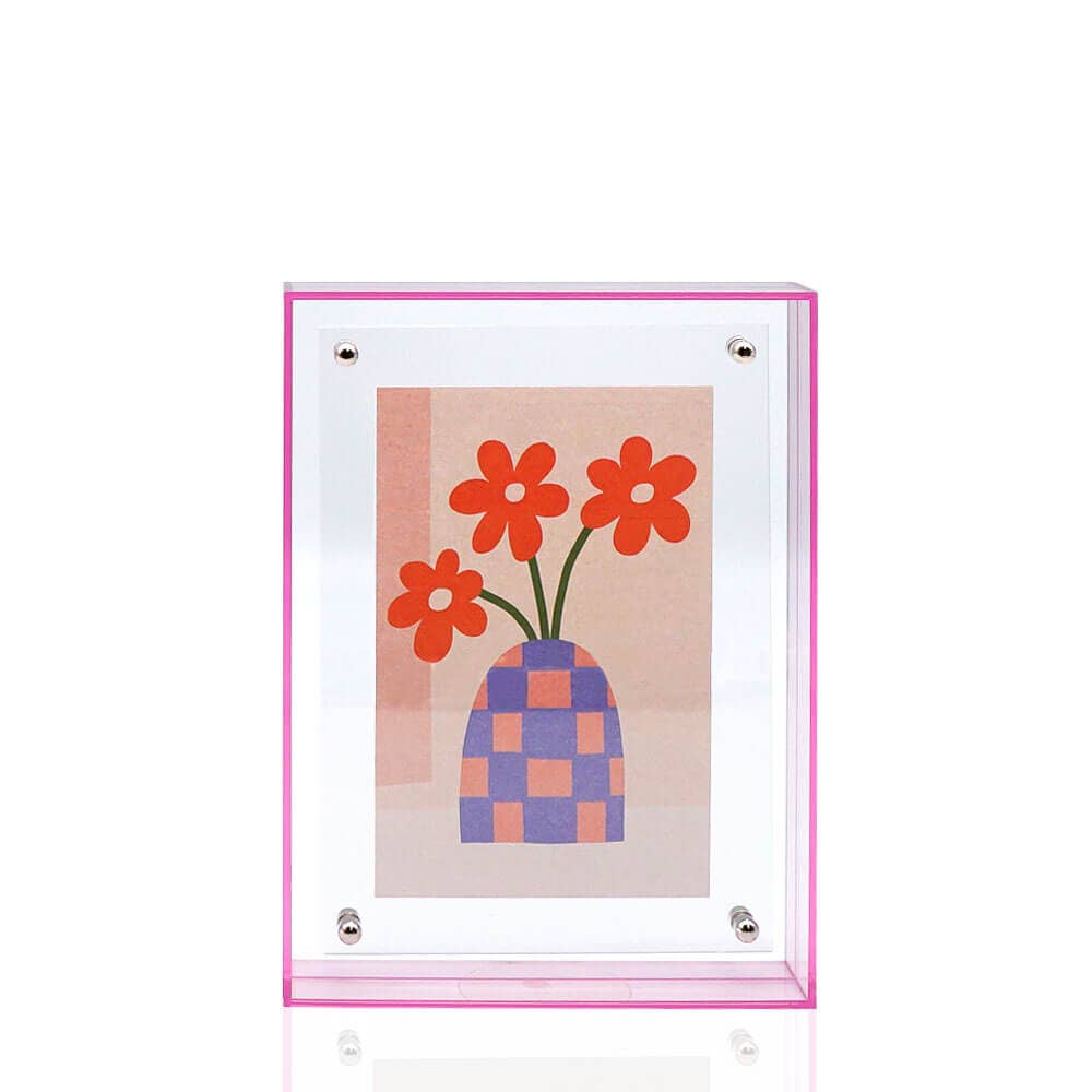 Wissellijst / fotolijst, 10 x 15 cm, roze