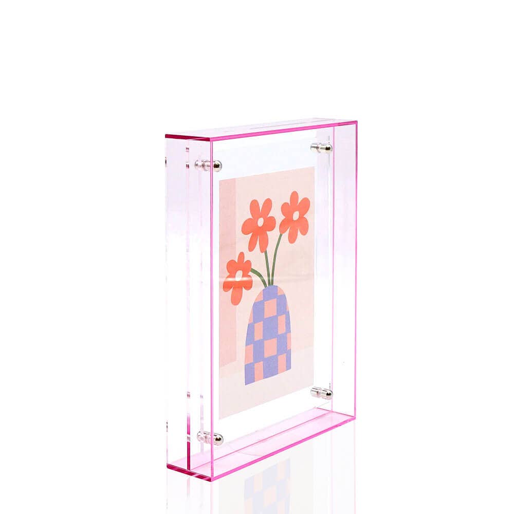 Wissellijst / fotolijst, 10 x 15 cm, roze