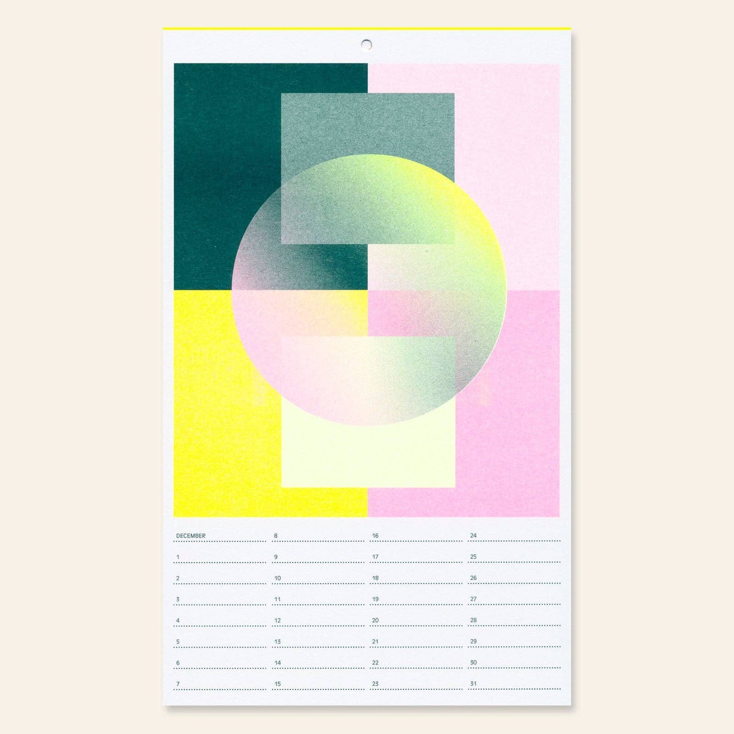 Verjaardagskalender - risografie