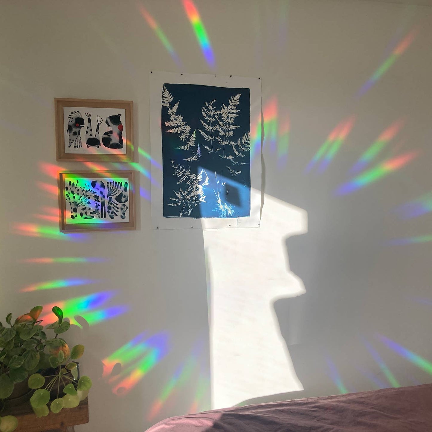 Regenboogmaker Sticker – Vrolijke wolk 🌈