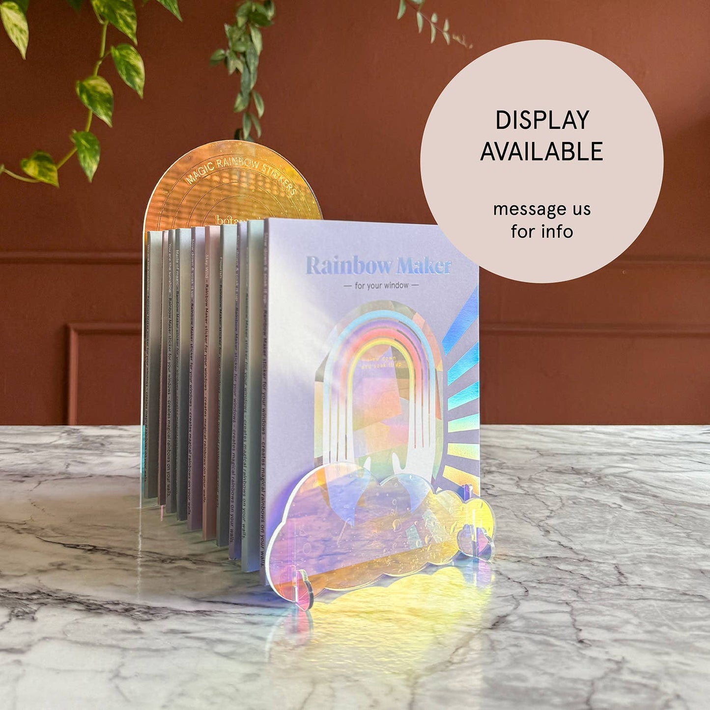 Regenboogmaker Sticker – Vrolijke wolk 🌈