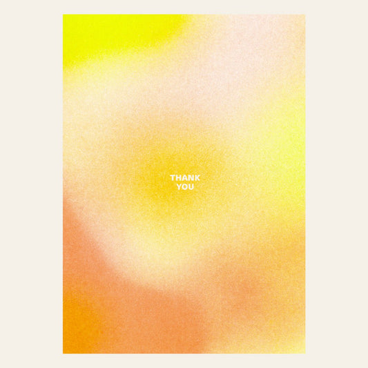 Risografie ansichtkaart - Thank you