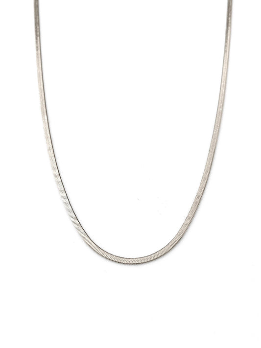 Dunne Italiaanse Snake Ketting - Stainless Steel