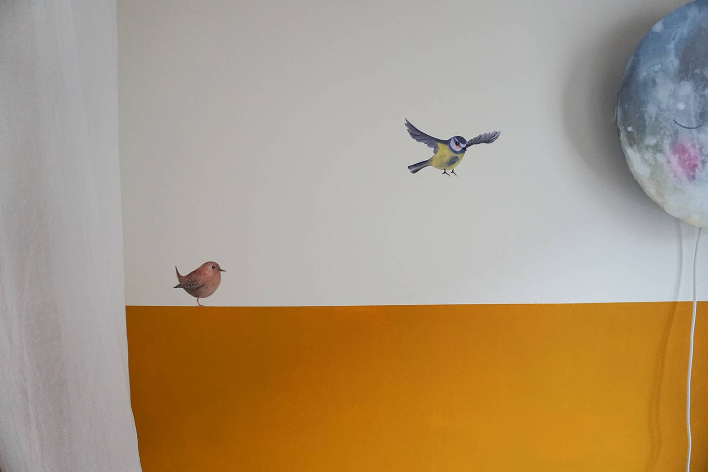 Muursticker Goudhaantje