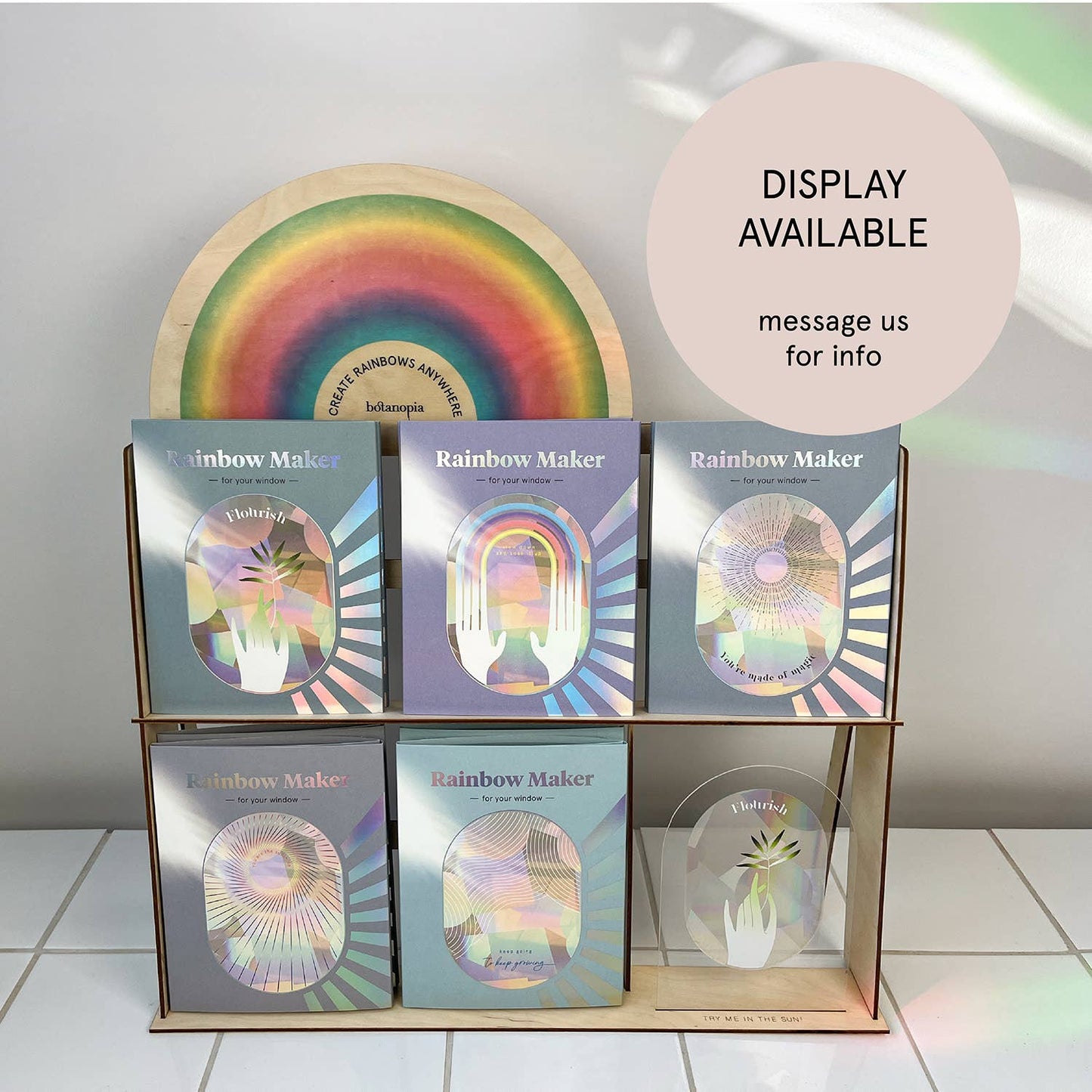 Regenboogmaker Sticker – Vrolijke wolk 🌈