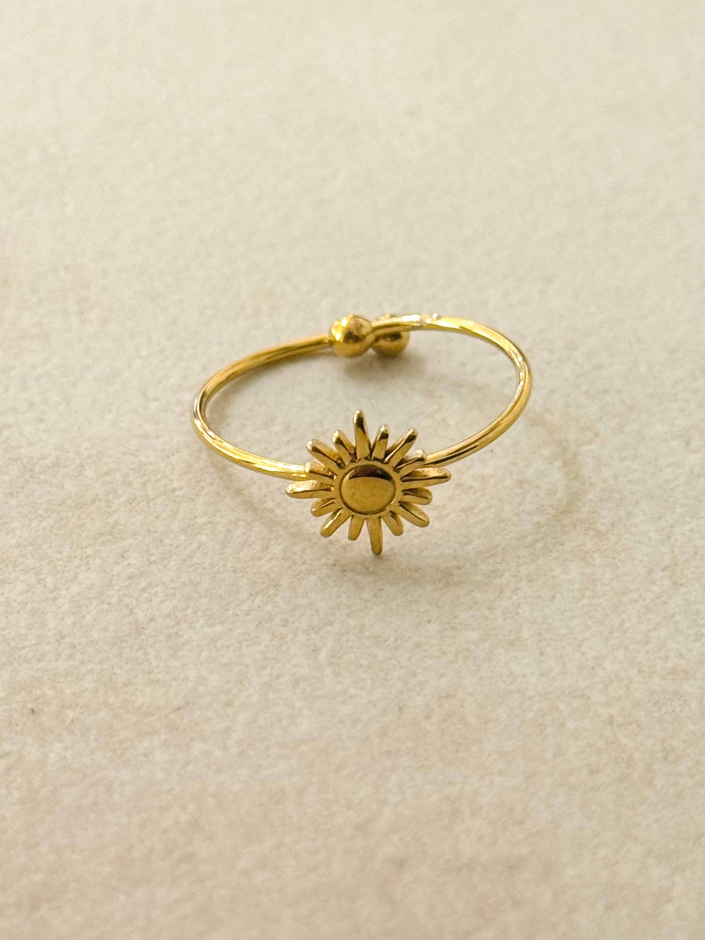 Minimalistische ring - Zon