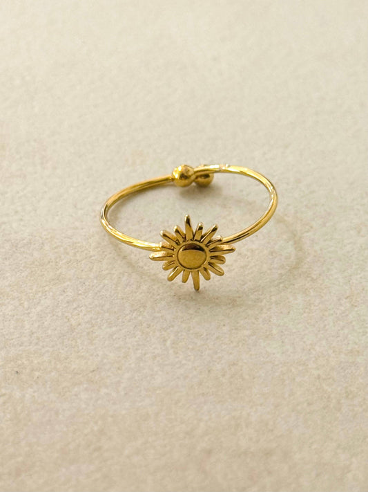 Minimalistische ring - Zon