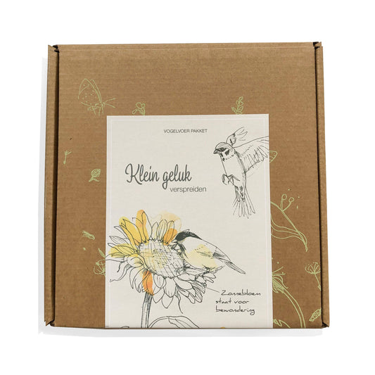 Vogel cadeau doosje 'Klein Geluk'