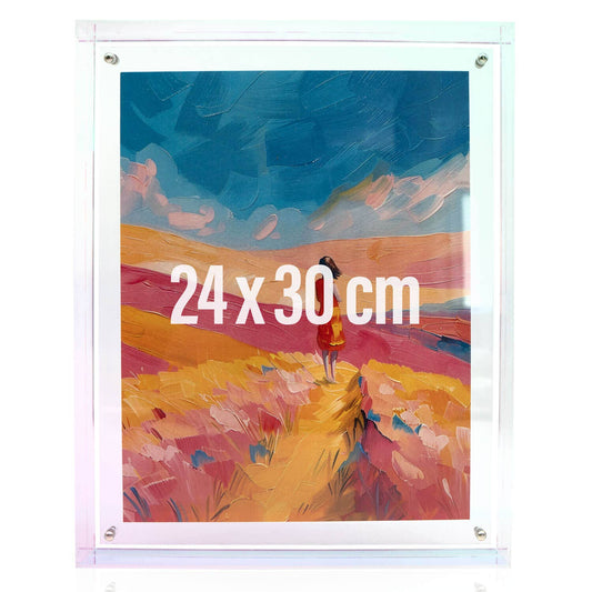 Wissellijst / fotolijst - 24 x 30 cm - helder-rainbow