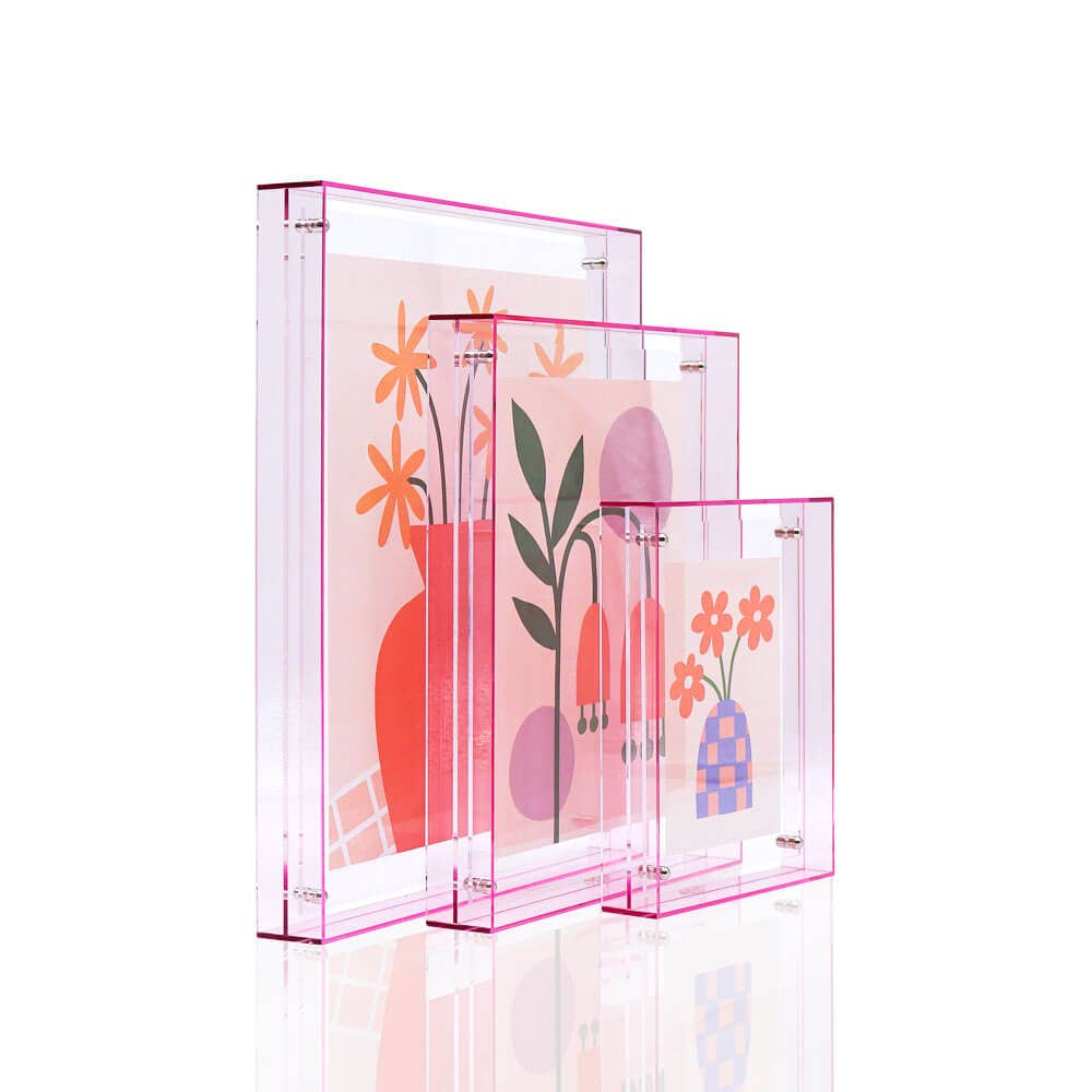 Wissellijst / fotolijst, 10 x 15 cm, roze