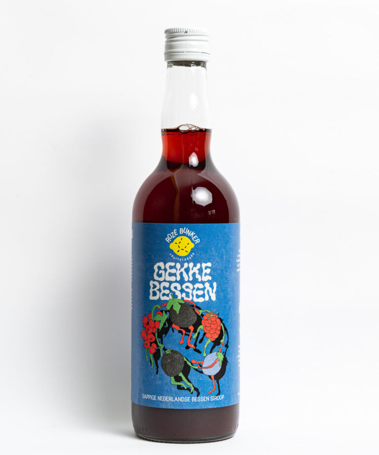 Roze Bunker Gekke Bessen 340ml - Sappige Nederlandse Bessen siroop
