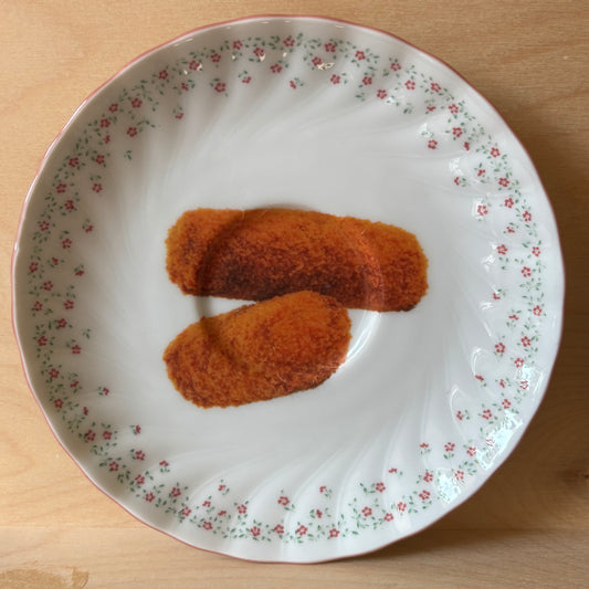 Vintage bordje - kroketten