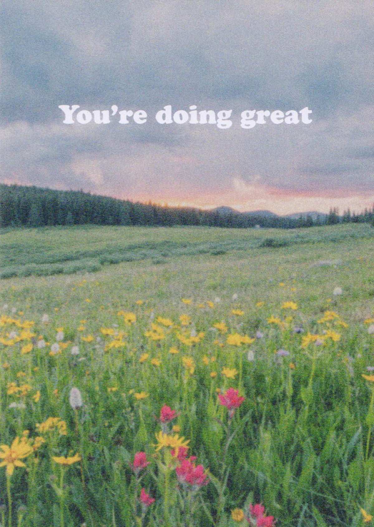 You're doing great - kaart