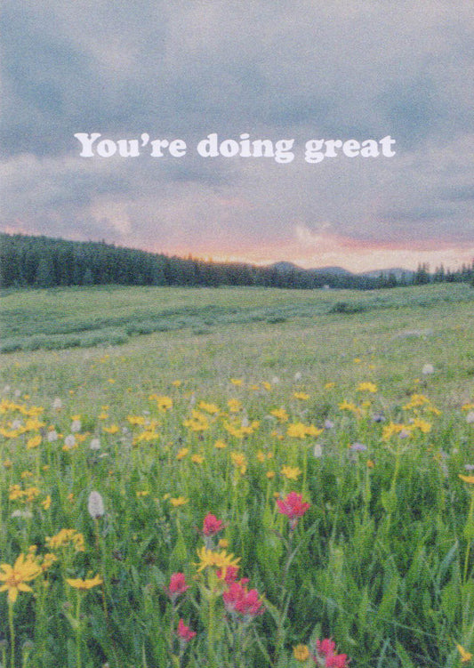 You're doing great - kaart