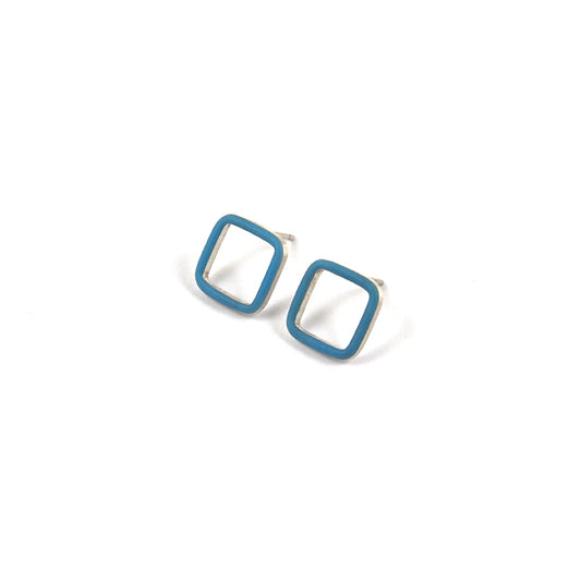Carré stud earrings size S