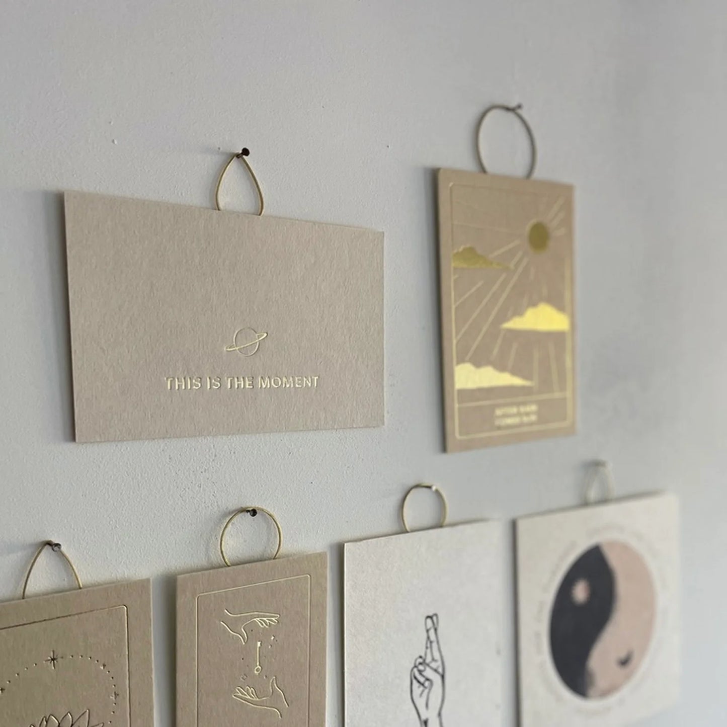 Hanger voor het ophangen van ansichtkaarten / foto's – kleine druppel - woondecoratie