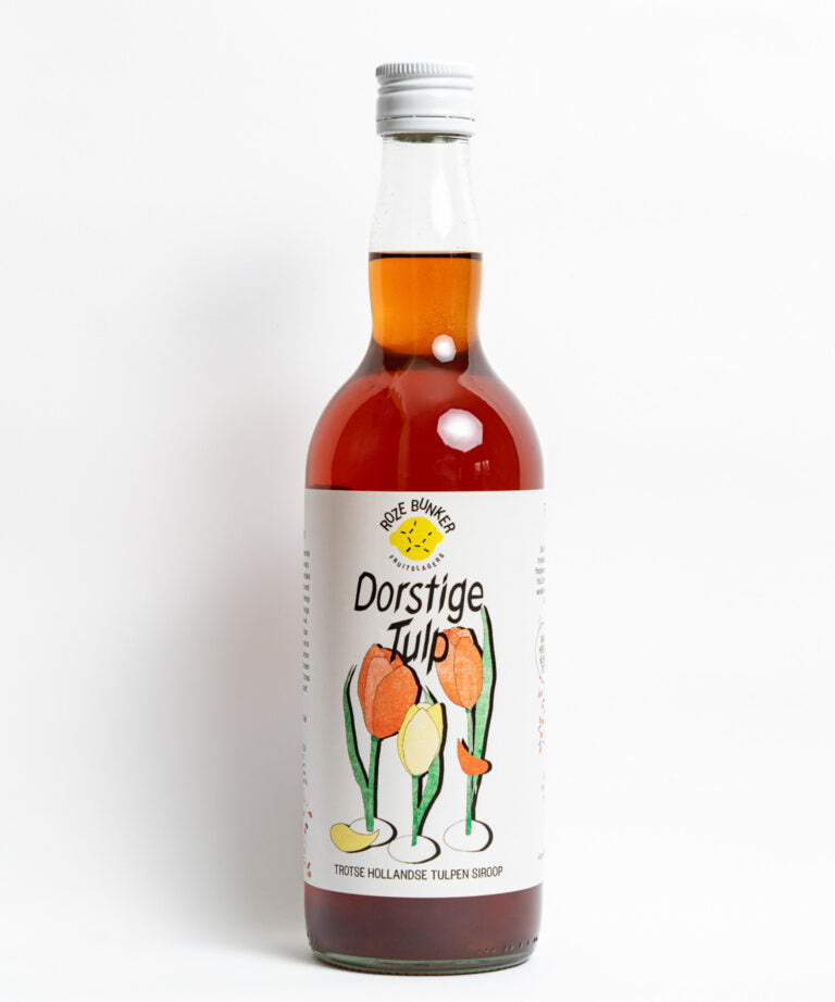 Roze Bunker Dorstige Tulp 340ml - Trotse Hollandse tulpen siroop