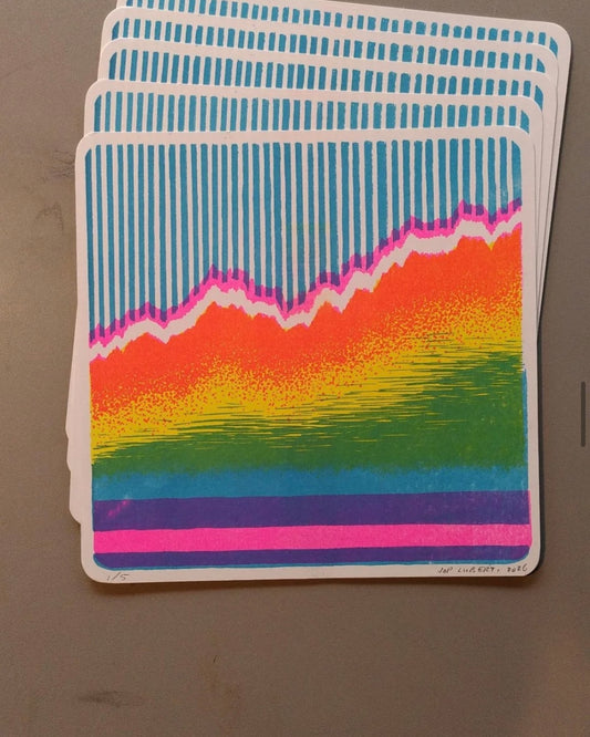 Riso print – limited edition (20 x 20 cm) - januari