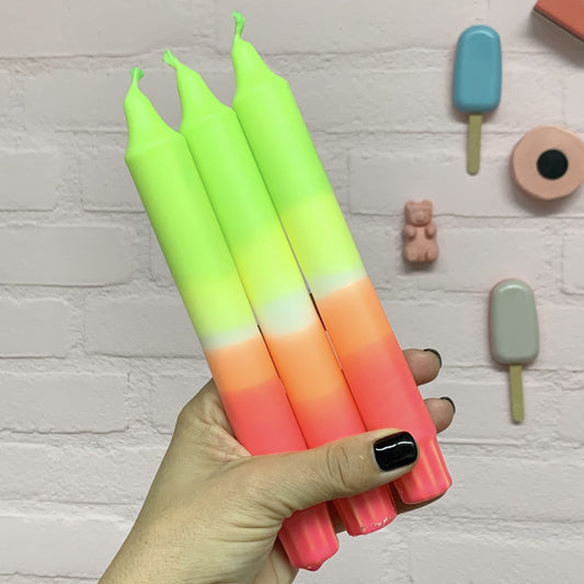 Dip Dye kaars - handgemaakt