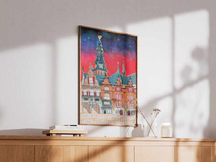 Poster - Nijmegen by Night
