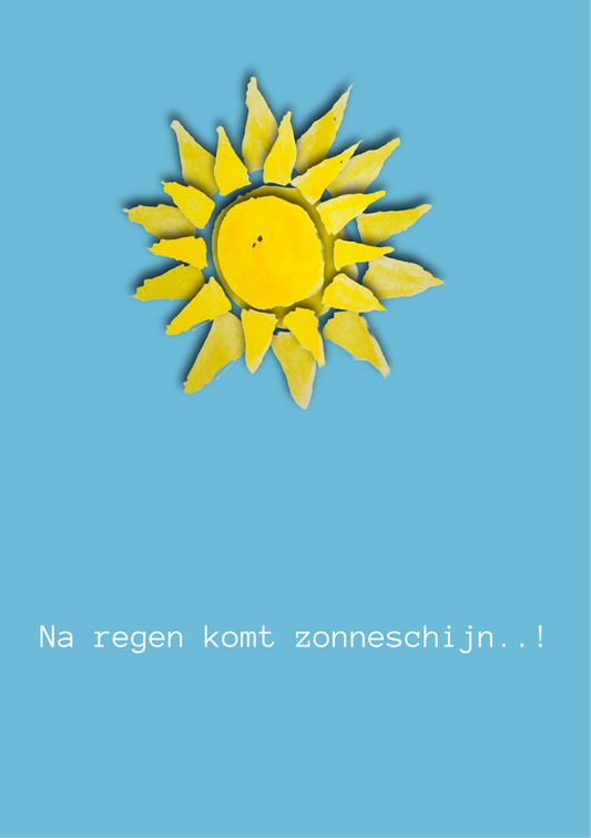 Kaart - Na regen komt zonneschijn