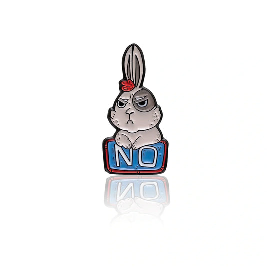 Pin - Chagrijnig konijn 'NO'