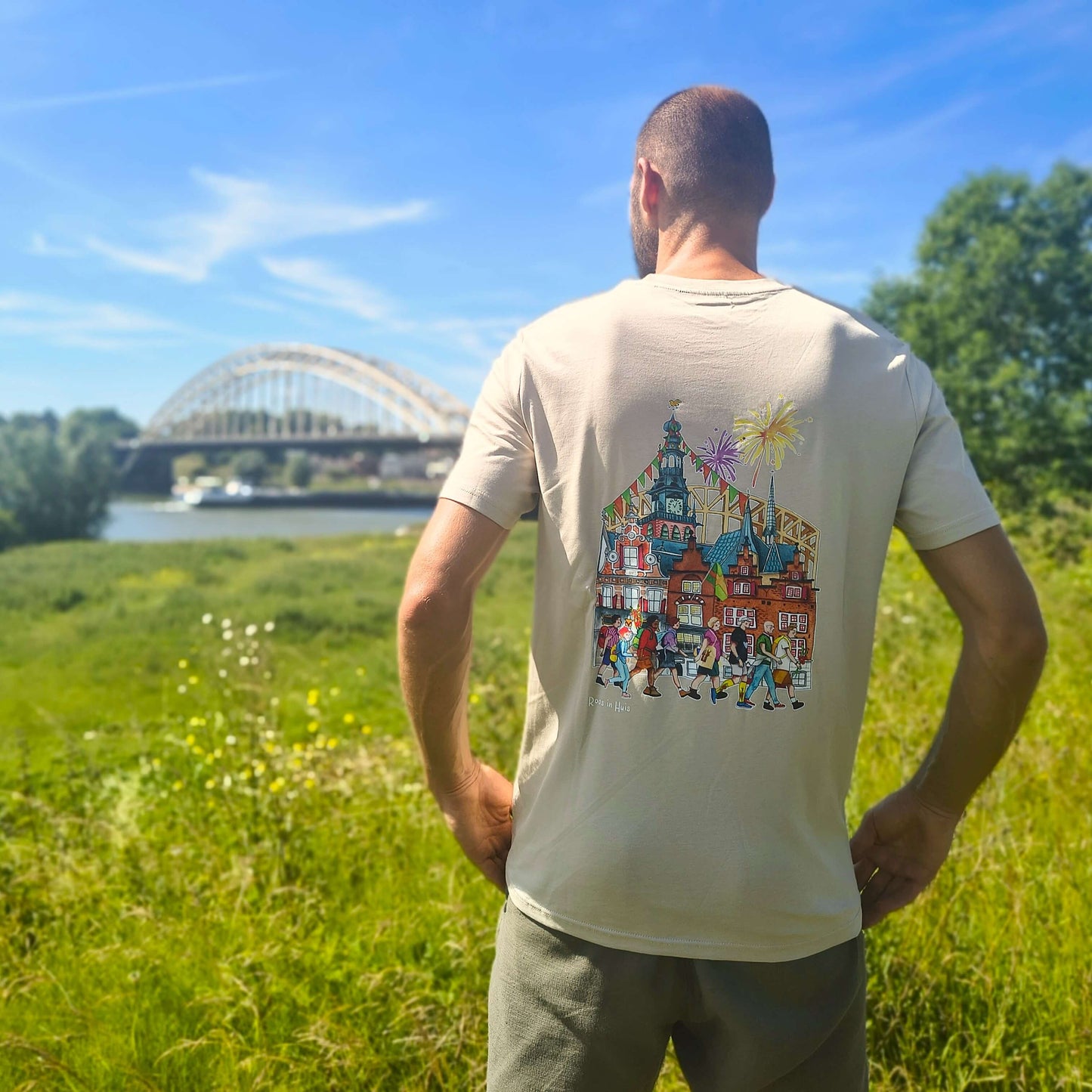 Vierdaagse t-shirt Nijmegen beige