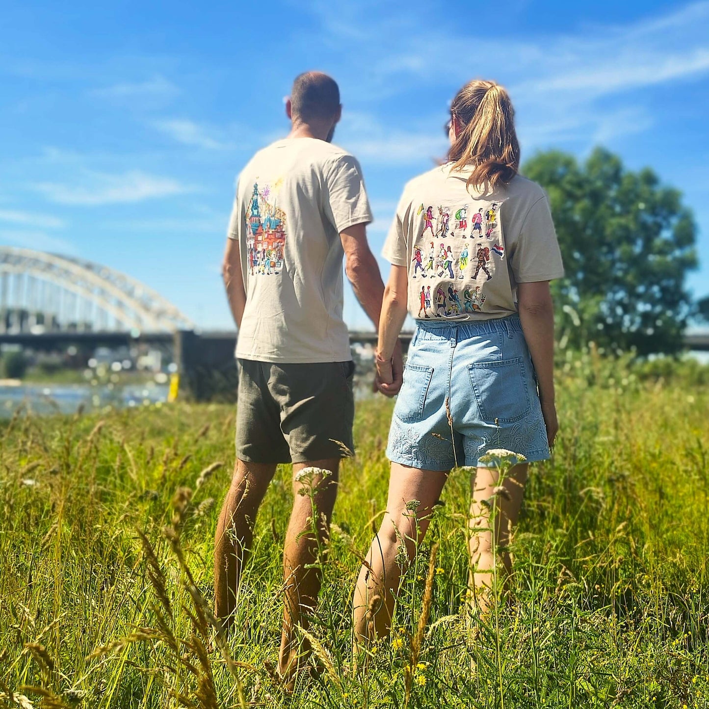 Vierdaagse t-shirt Nijmegen beige