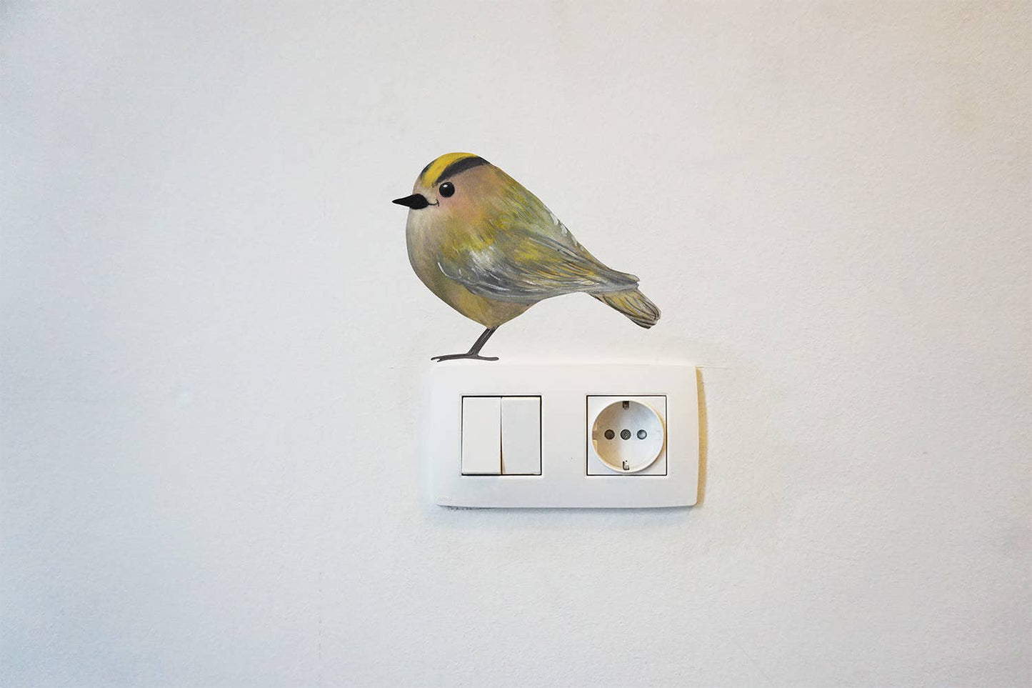 Muursticker Goudhaantje