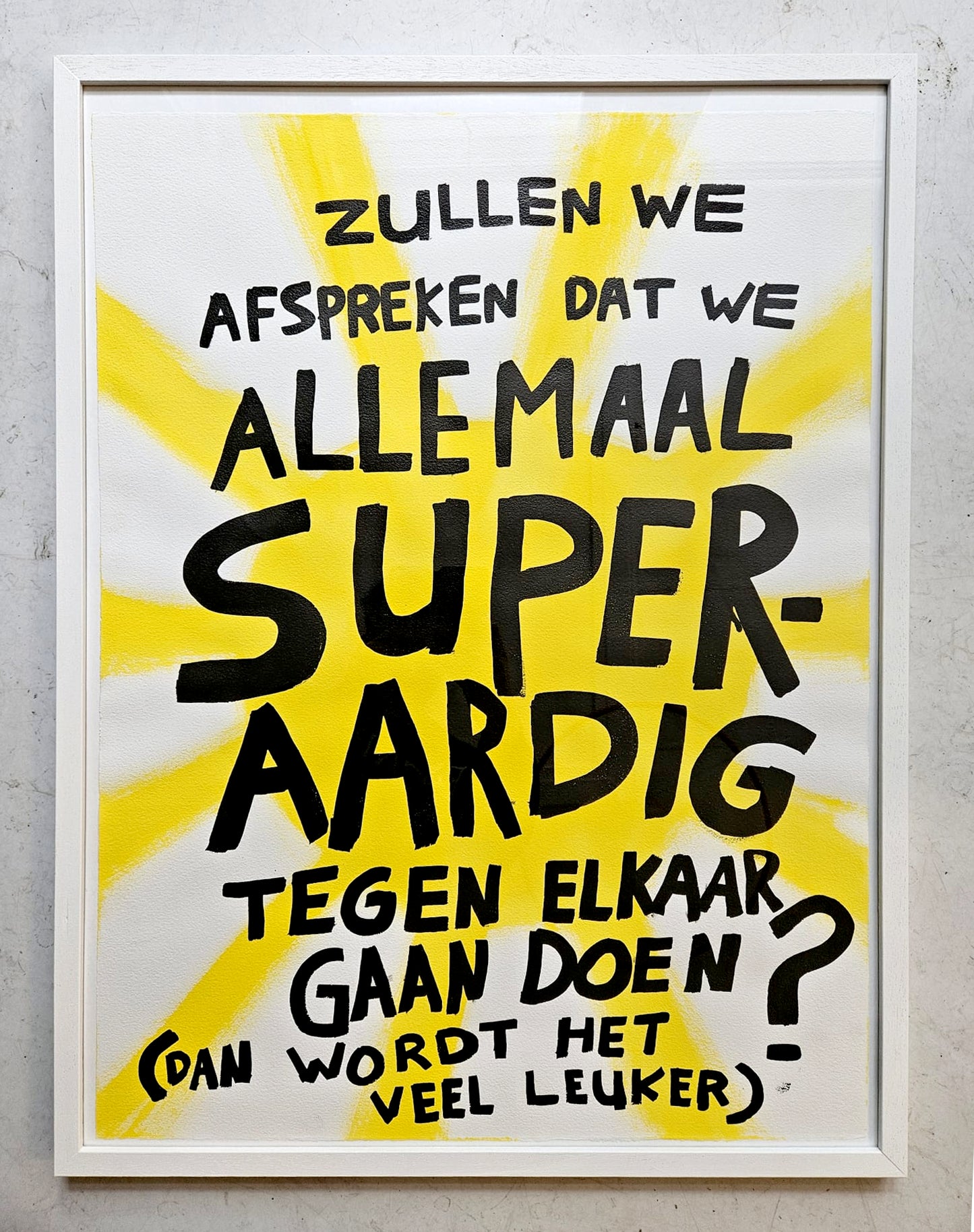 Aardig doen - poster
