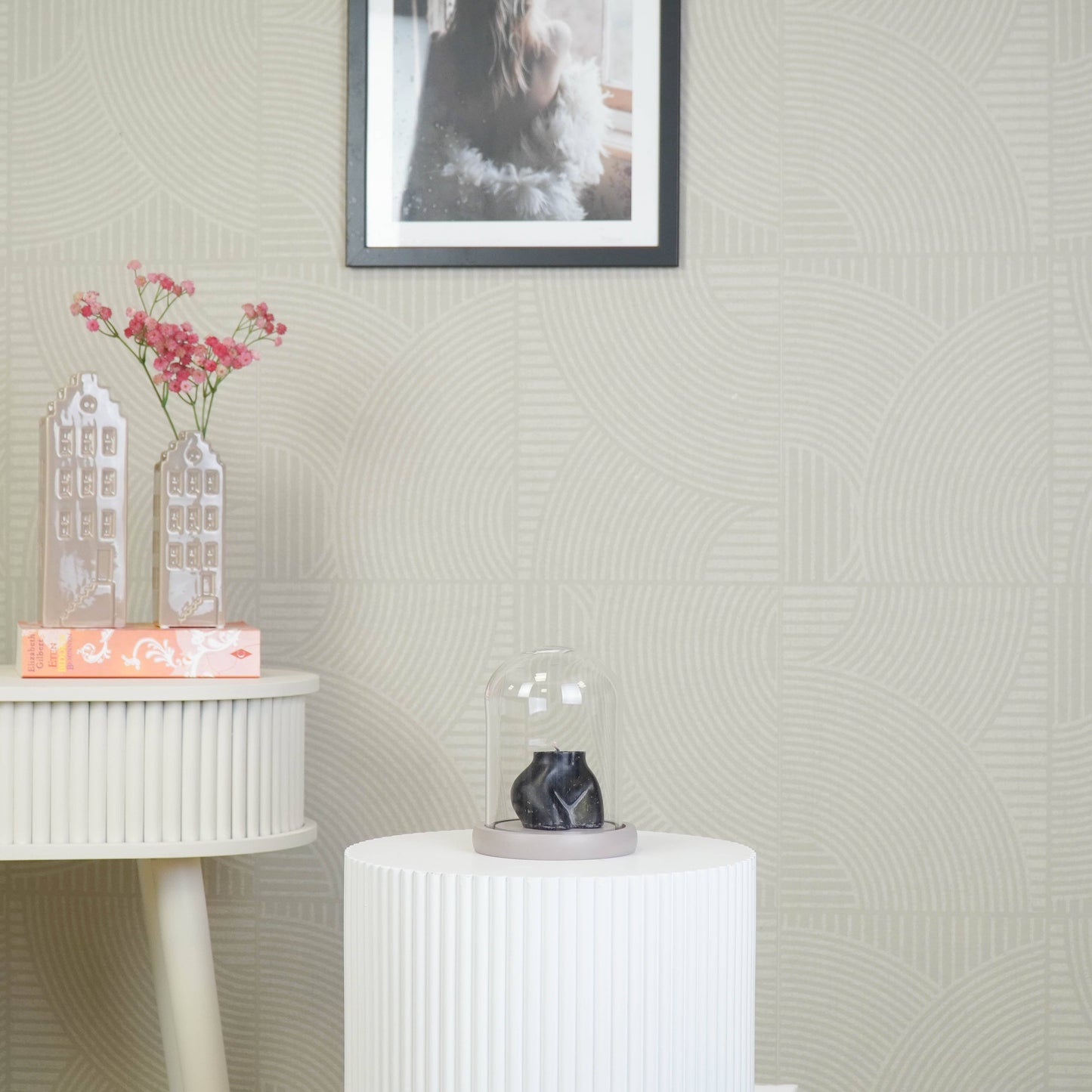 Glazen stolp - Zand - 11x11x15cm