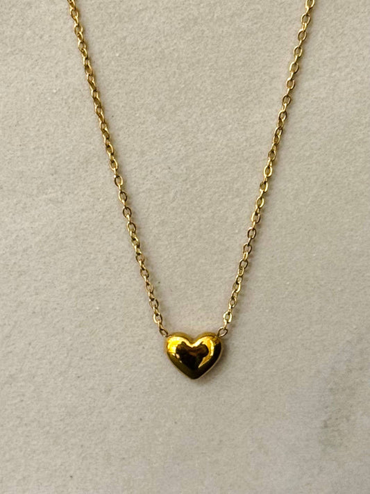 Ketting Hartje - Stainless Steel Goud