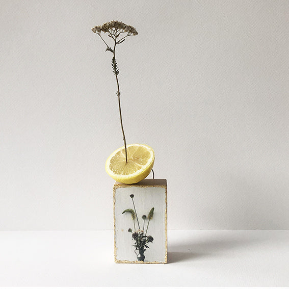 Vintage Flowers - vintage blokje