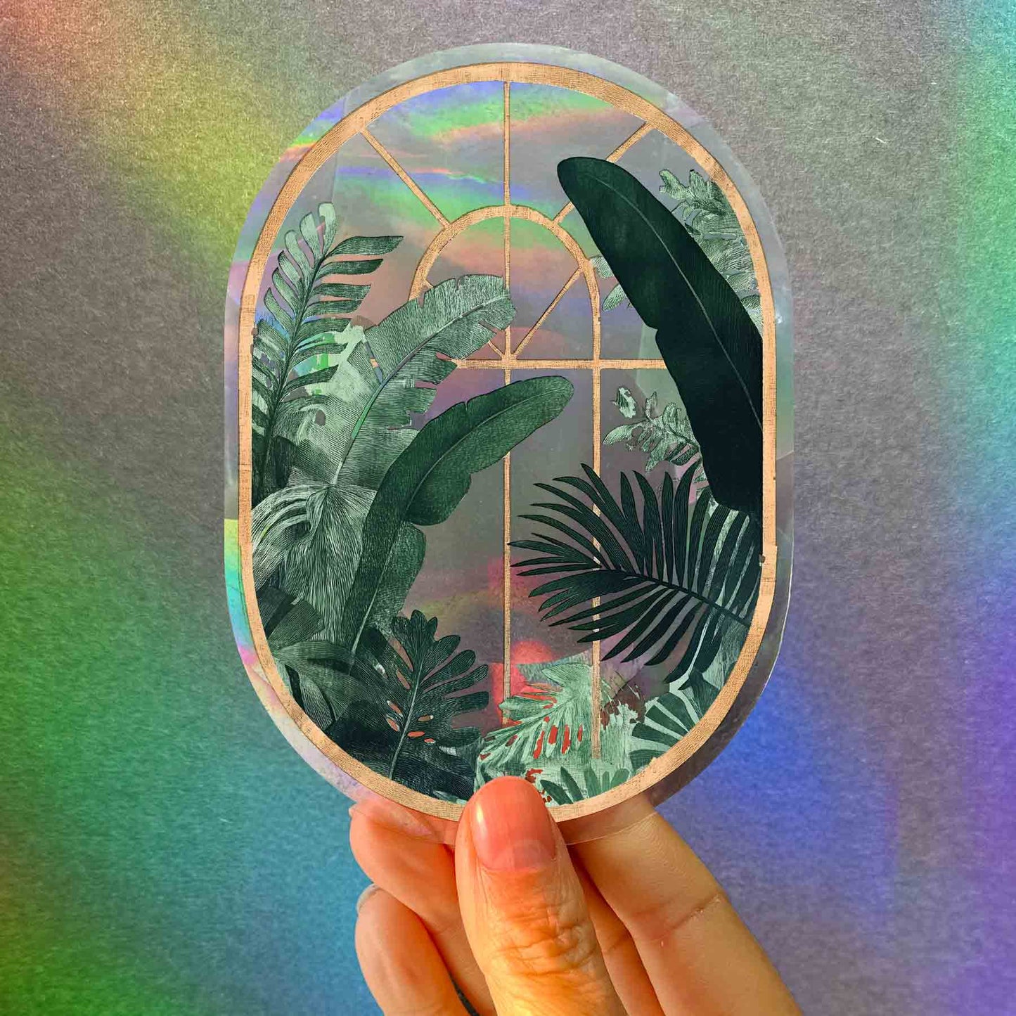 Regenboog Raamticker – Plantenparadijs