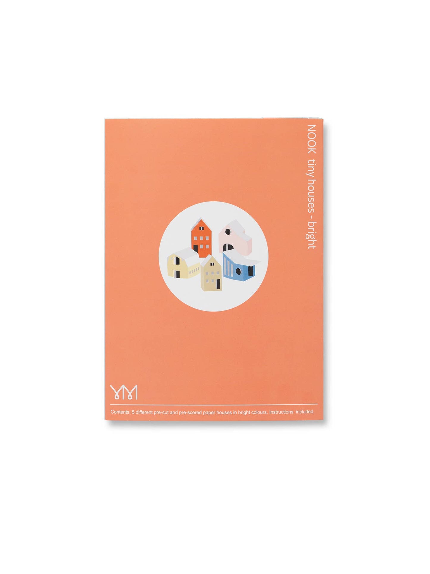 NOOK papieren tiny houses - bright, set van 5 