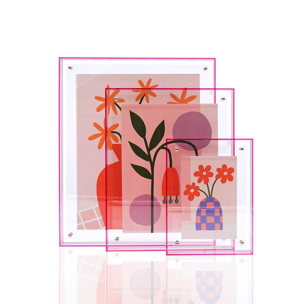 Wissellijst / fotolijst, 10 x 15 cm, roze