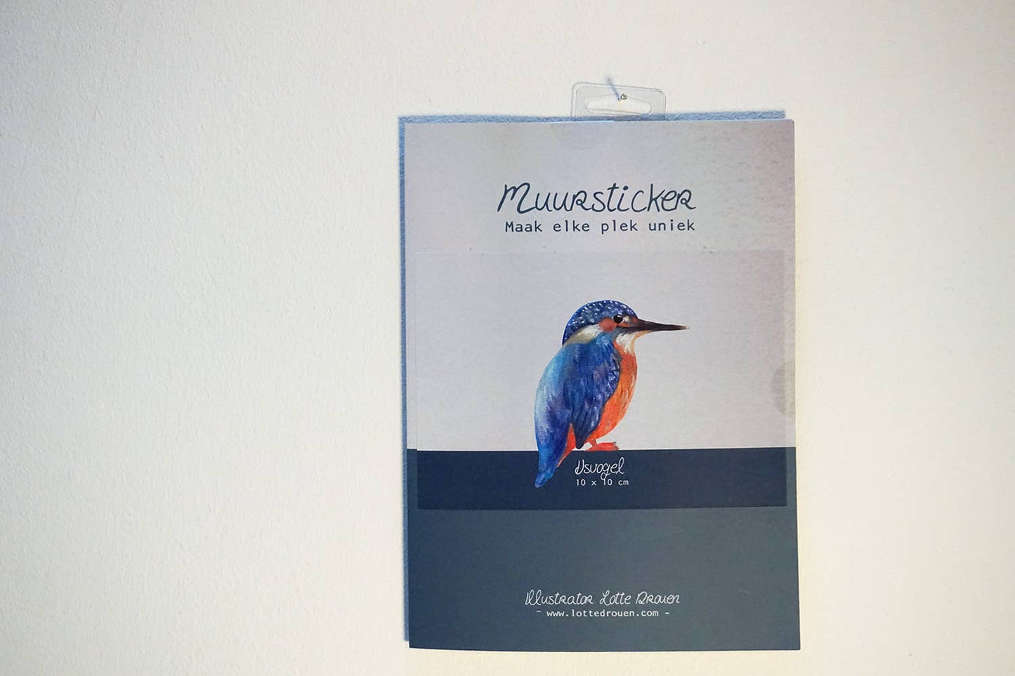 Muursticker Goudhaantje