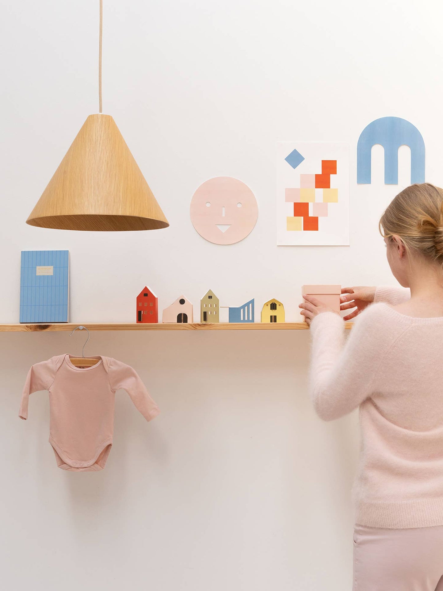 NOOK papieren tiny houses - bright, set van 5 