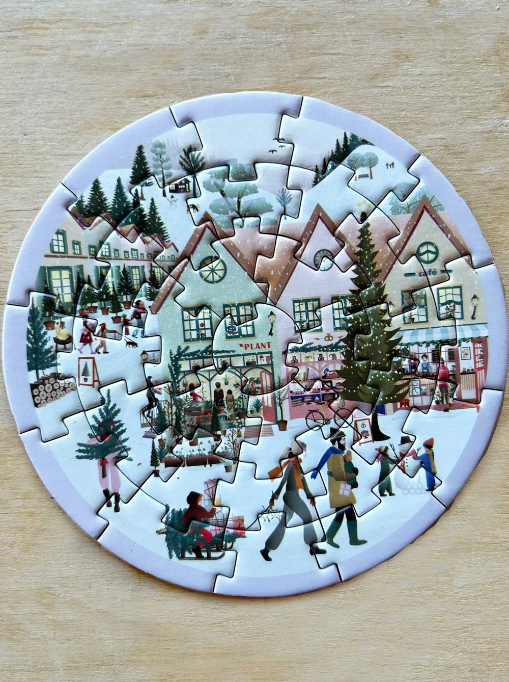 WITTE KERST - minipuzzel
