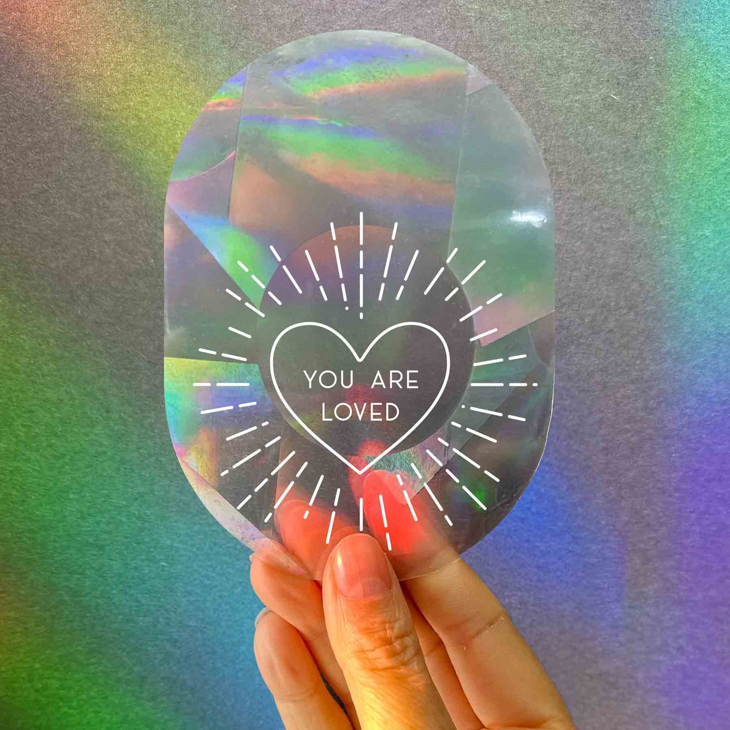 Regenboog Raamsticket – Je bent geliefd