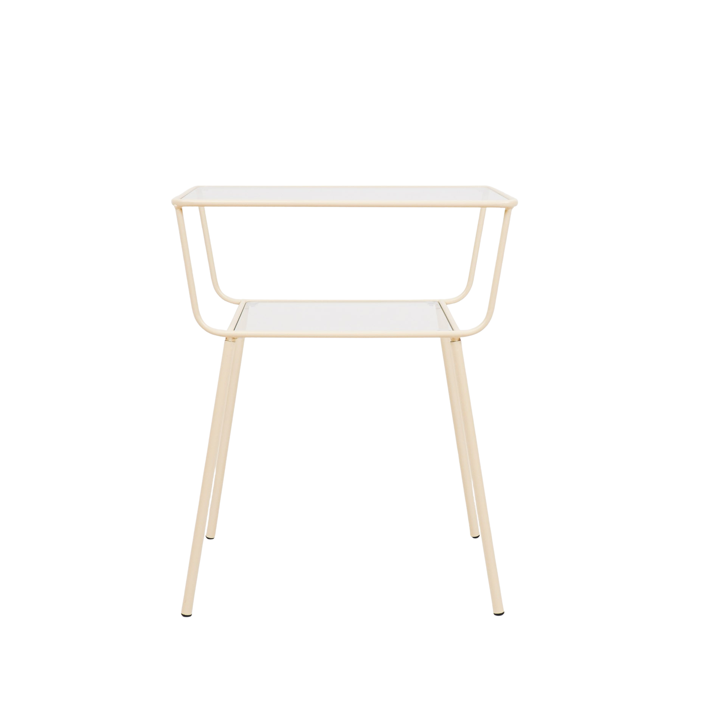 Bijzettafel / Nachtkastje - Zand - metaal