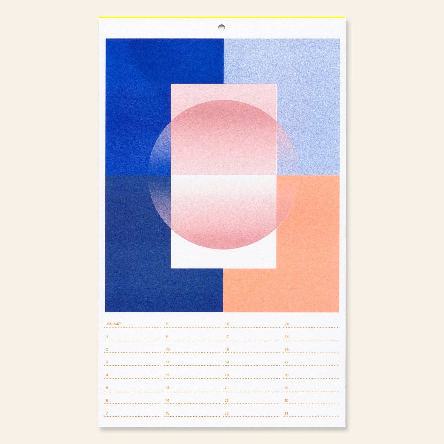 Verjaardagskalender - risografie